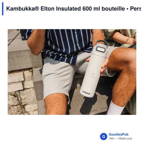 Bouteille isotherme personnalisable Kambukka® Elton 600 ml avec logo - Image 8