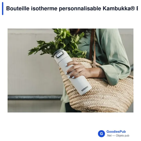 Bouteille isotherme personnalisable Kambukka® Elton 600 ml avec logo - Image 10