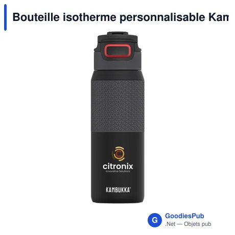 Bouteille isotherme personnalisable Kambukka® Elton 750 ml avec logo