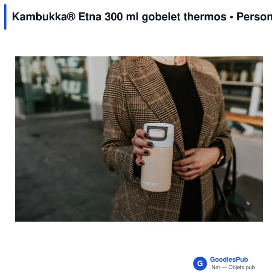 Gobelet thermos personnalisable Kambukka® Etna 300 ml avec logo - Image 10