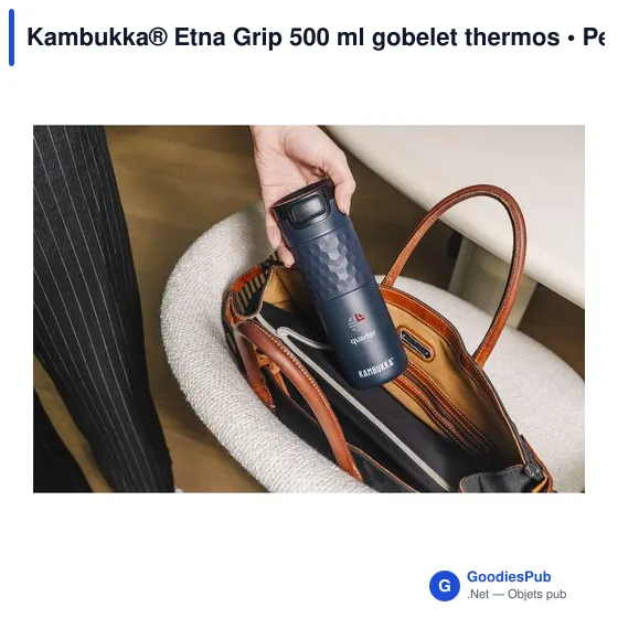 Gobelet isotherme personnalisable Kambukka® Etna Grip 500 ml avec logo - Image 5