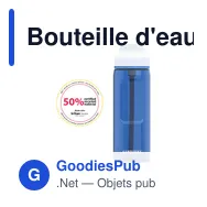 Bouteille d'eau personnalisable Kambukka® Lagoon 750 ml avec logo - Miniature 1