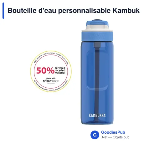 Bouteille d'eau personnalisable Kambukka® Lagoon 750 ml avec logo