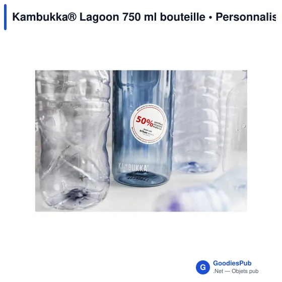 Bouteille d'eau personnalisable Kambukka® Lagoon 750 ml avec logo - Image 2
