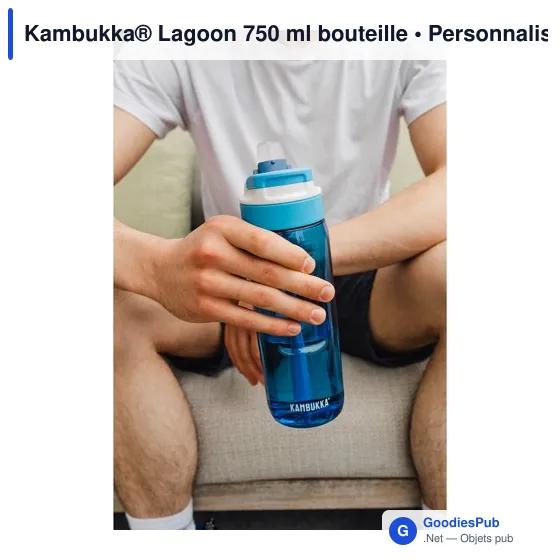Bouteille d'eau personnalisable Kambukka® Lagoon 750 ml avec logo - Image 11