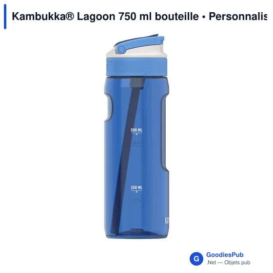 Bouteille d'eau personnalisable Kambukka® Lagoon 750 ml avec logo - Image 3