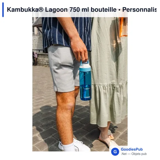 Bouteille d'eau personnalisable Kambukka® Lagoon 750 ml avec logo - Image 10