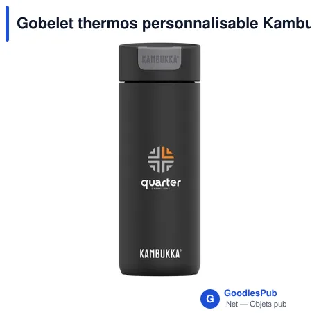 Gobelet thermos personnalisable Kambukka® Olympus 500 ml avec logo