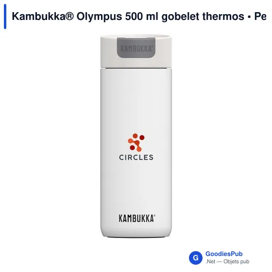 Gobelet thermos personnalisable Kambukka® Olympus 500 ml avec logo - Image 12