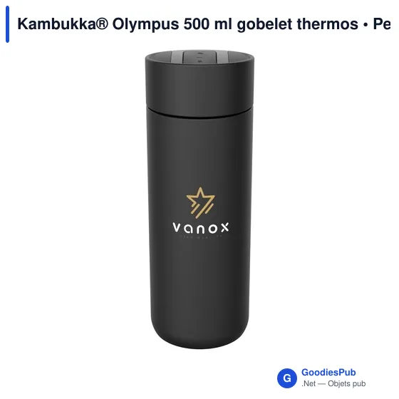 Gobelet thermos personnalisable Kambukka® Olympus 500 ml avec logo - Image 3
