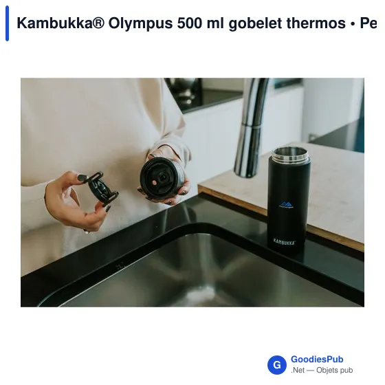 Gobelet thermos personnalisable Kambukka® Olympus 500 ml avec logo - Image 7