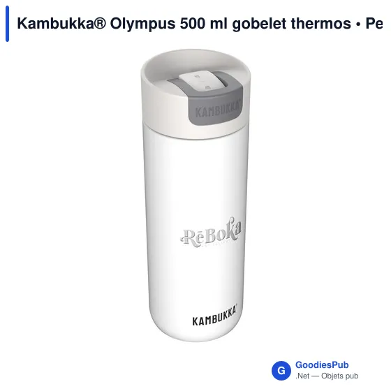 Gobelet thermos personnalisable Kambukka® Olympus 500 ml avec logo - Image 8