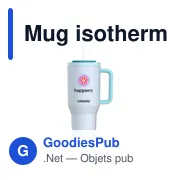 Mug isotherme personnalisable Kambukka® Rio 950 ml avec logo - Miniature 1
