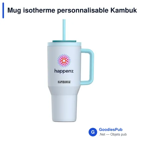 Mug isotherme personnalisable Kambukka® Rio 950 ml avec logo