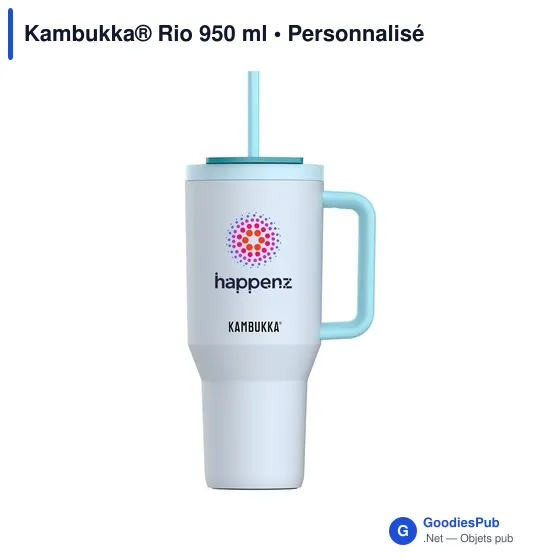Mug isotherme personnalisable Kambukka® Rio 950 ml avec logo - Image 1