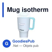 Mug isotherme personnalisable Kambukka® Rio 950 ml avec logo - Miniature 3