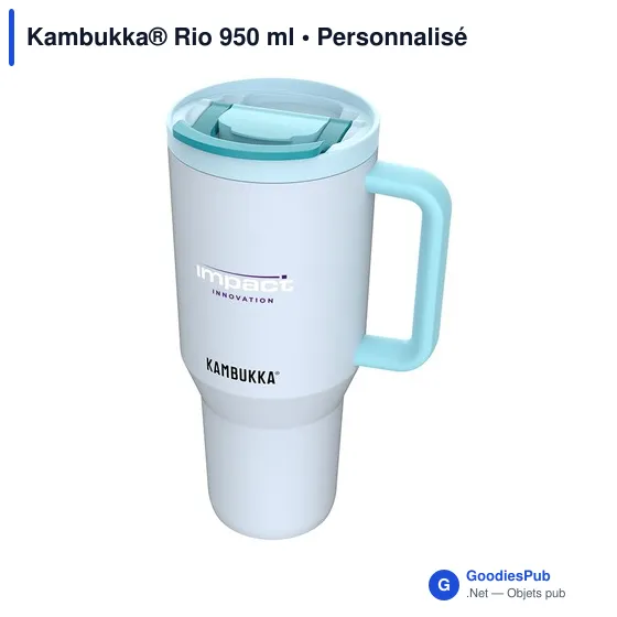 Mug isotherme personnalisable Kambukka® Rio 950 ml avec logo - Image 3