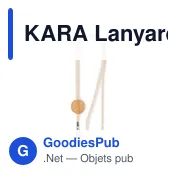 KARA Lanyard en coton - Miniature 2