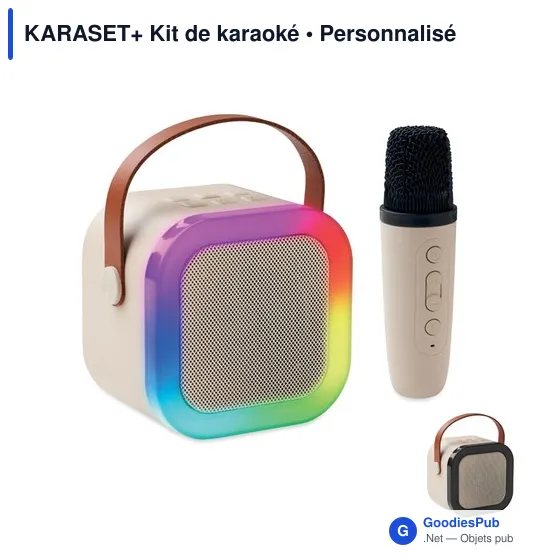 Kit de karaoké personnalisable avec logo - KARASET+ - Image 1