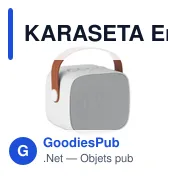 Enceinte sans fil personnalisable KARASETA avec logo - Miniature 1