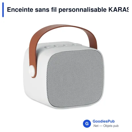 Enceinte sans fil personnalisable KARASETA avec logo