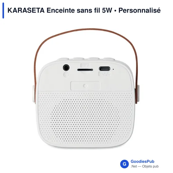 Enceinte sans fil personnalisable KARASETA avec logo - Image 2