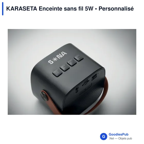 Enceinte sans fil personnalisable KARASETA avec logo - Image 12