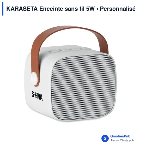 Enceinte sans fil personnalisable KARASETA avec logo - Image 3