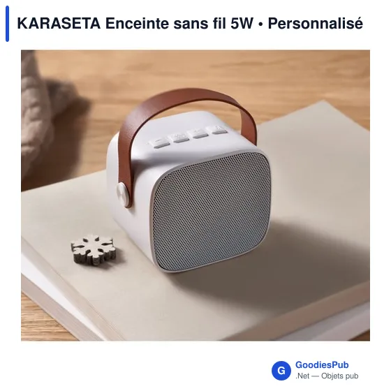 Enceinte sans fil personnalisable KARASETA avec logo - Image 4