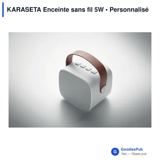 Enceinte sans fil personnalisable KARASETA avec logo - Image 5