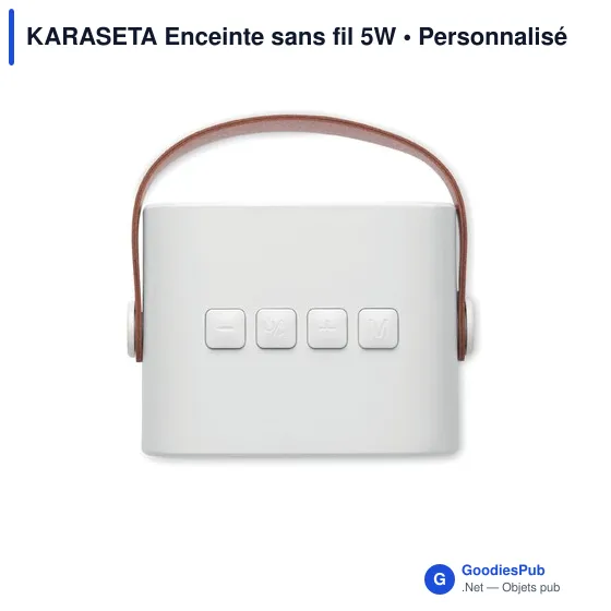 Enceinte sans fil personnalisable KARASETA avec logo - Image 7