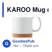 KAROO Mug en céramique liège 280 ml - Miniature 3