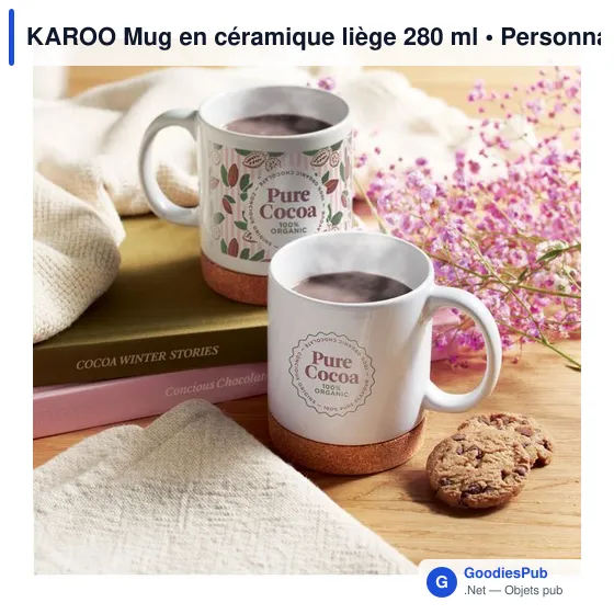 KAROO Mug en céramique liège 280 ml - Image 4