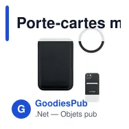 Porte-cartes magnétique personnalisable KARTA avec logo - Miniature 1
