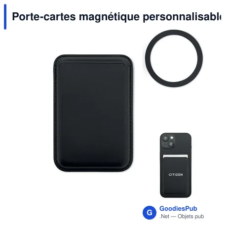 Porte-cartes magnétique personnalisable KARTA avec logo