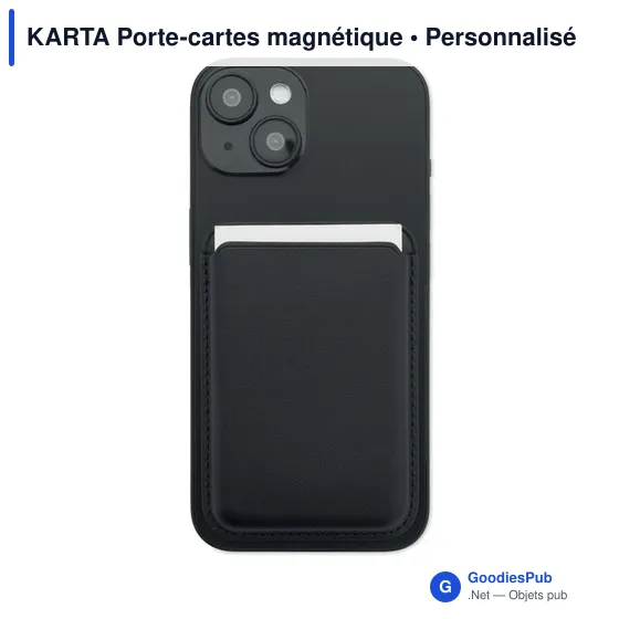 Porte-cartes magnétique personnalisable KARTA avec logo - Image 3
