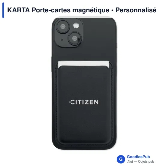 Porte-cartes magnétique personnalisable KARTA avec logo - Image 5