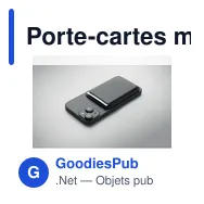 Porte-cartes magnétique personnalisable KARTA avec logo - Miniature 6