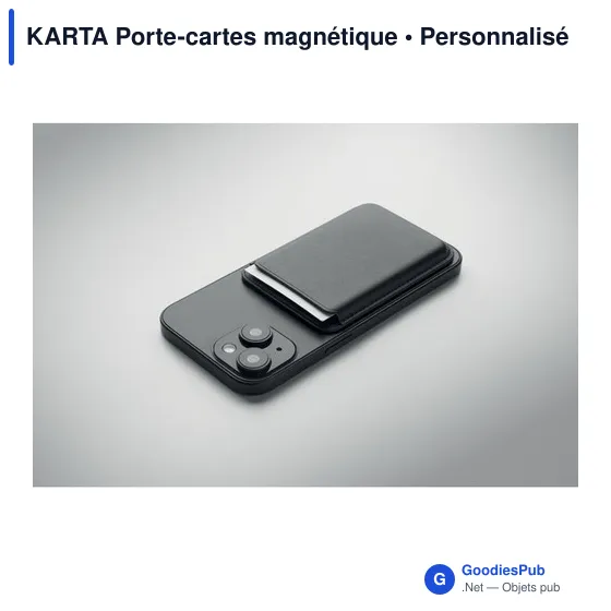 Porte-cartes magnétique personnalisable KARTA avec logo - Image 6