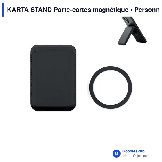 Porte-cartes magnétique personnalisable KARTA STAND avec logo - Image 1