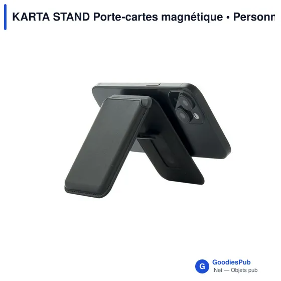 Porte-cartes magnétique personnalisable KARTA STAND avec logo - Image 2