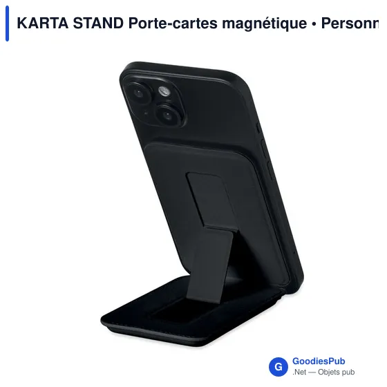 Porte-cartes magnétique personnalisable KARTA STAND avec logo - Image 3