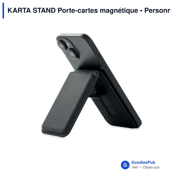 Porte-cartes magnétique personnalisable KARTA STAND avec logo - Image 4