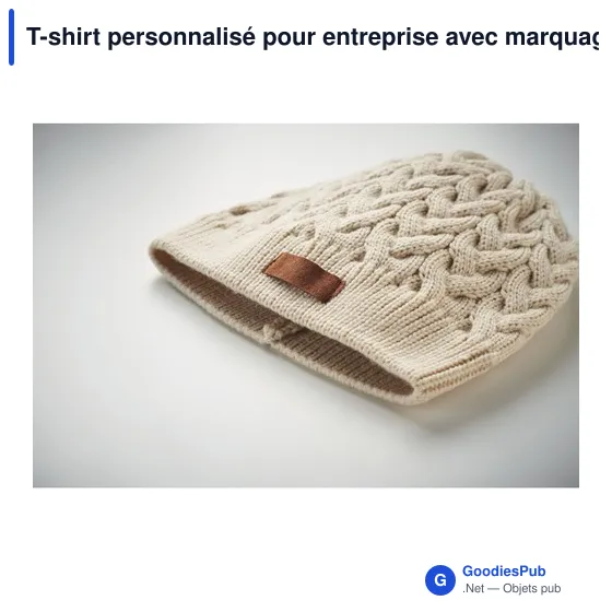 Bonnet tricoté personnalisable avec logo pour entreprises - Image 5