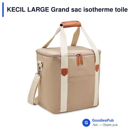 KECIL LARGE Grand sac isotherme toile 450gr