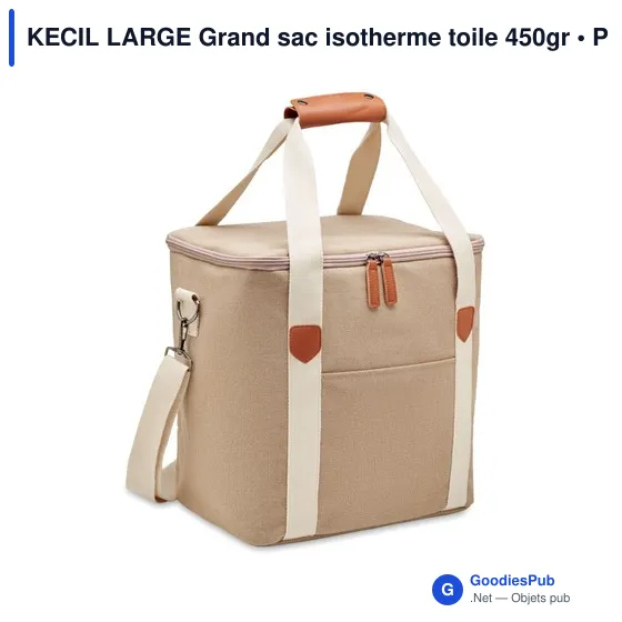 KECIL LARGE Grand sac isotherme toile 450gr - Image 1