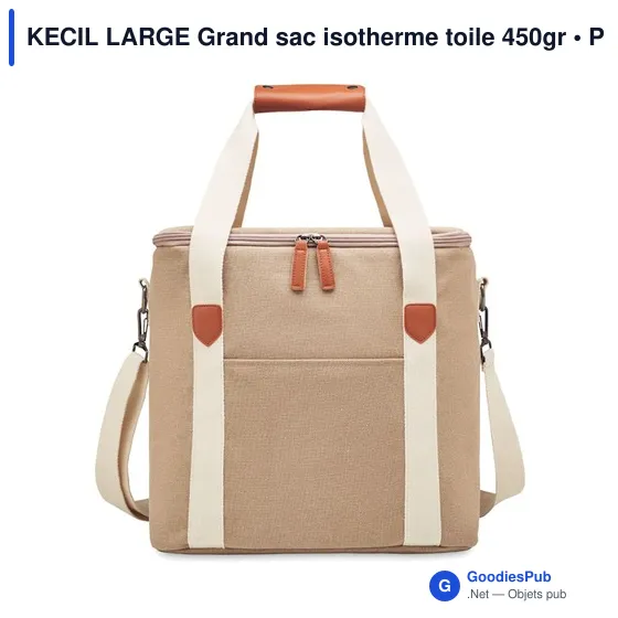 KECIL LARGE Grand sac isotherme toile 450gr - Image 2