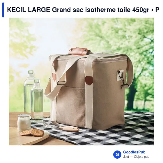 KECIL LARGE Grand sac isotherme toile 450gr - Image 4