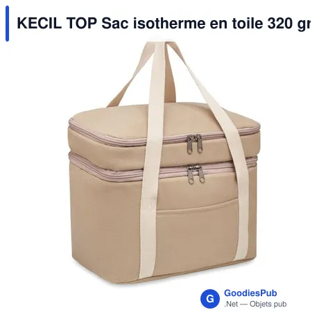 KECIL TOP Sac isotherme en toile 320 gr/m