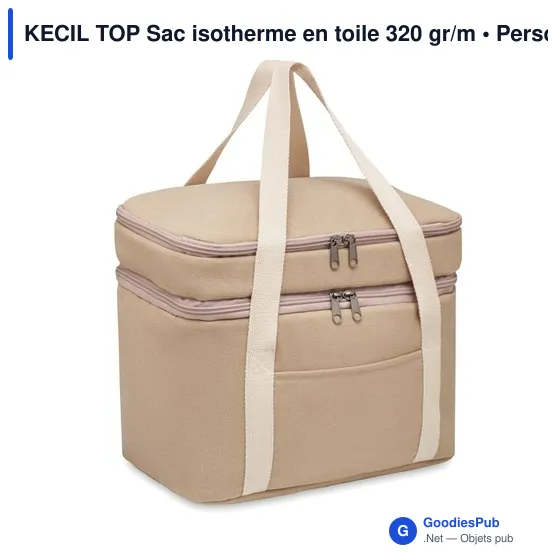 KECIL TOP Sac isotherme en toile 320 gr/m - Image 1